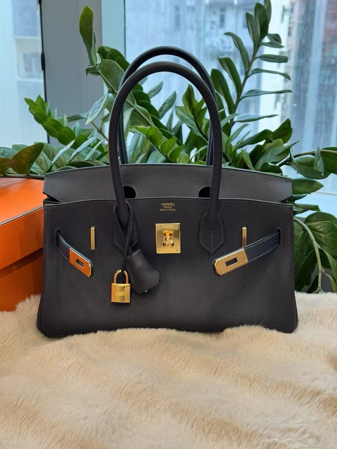Hermès - Birkin Shoulder Caban Black