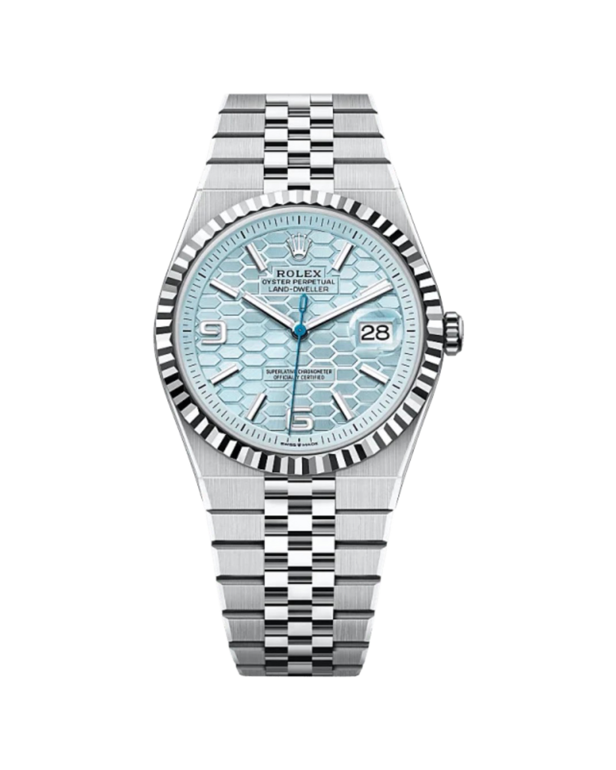 Rolex Land-Dweller 40mm Ice Blue Dial Platinum 127336