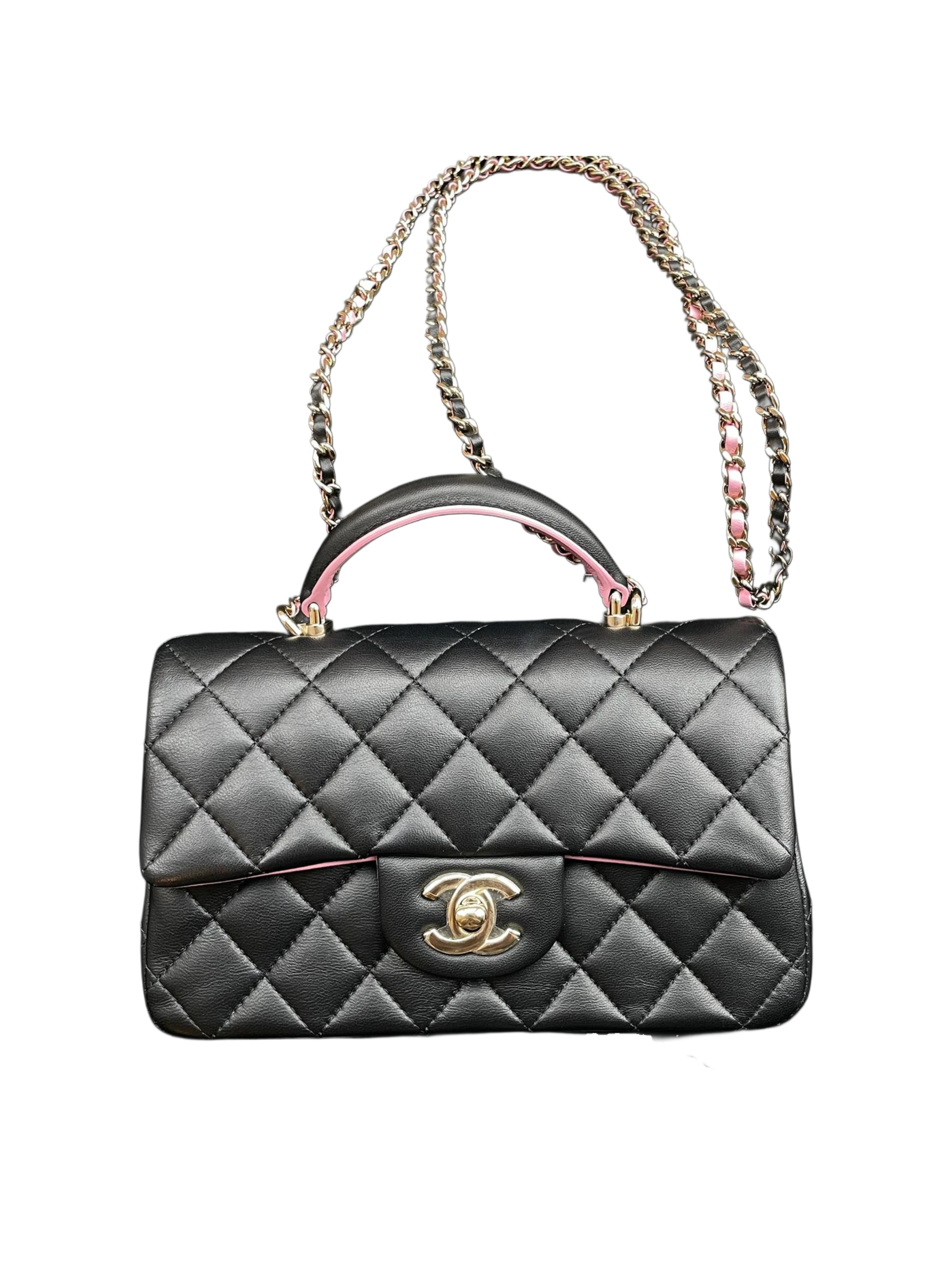 Chanel - Top Handle Mini Black & Pink