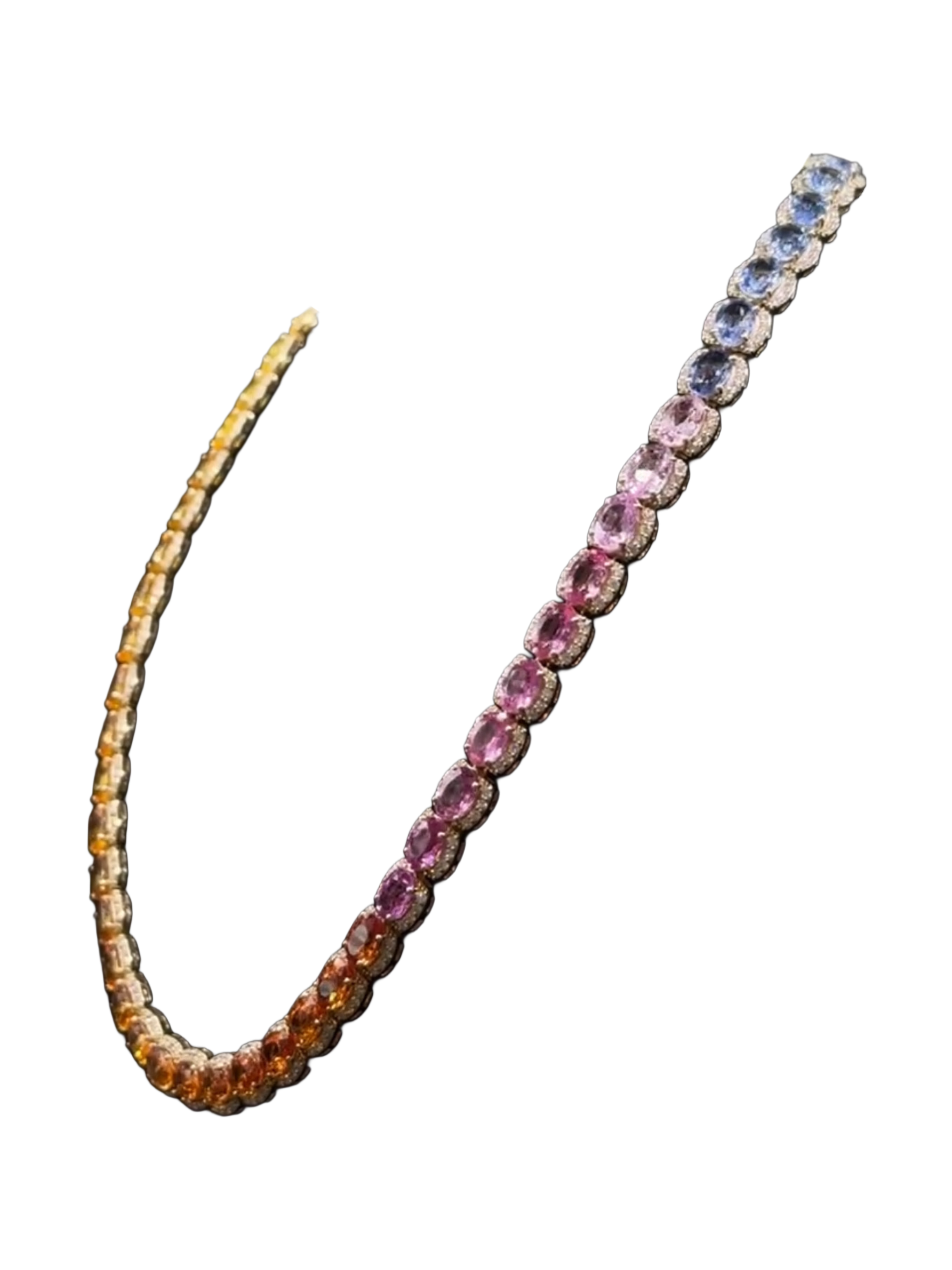 50 Carat Total Natural Sapphire Necklace