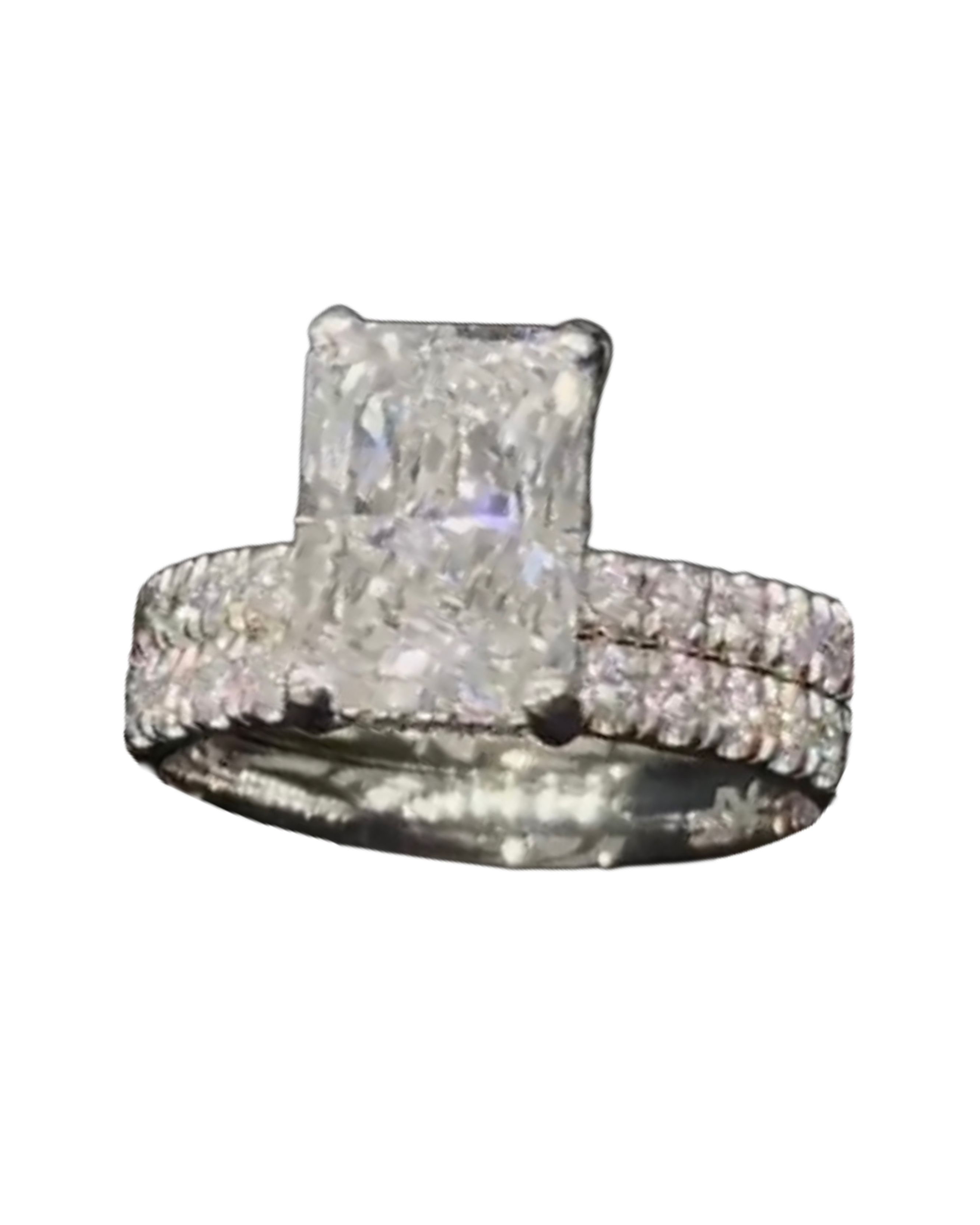 3 Carat Emerald Cut Lab Grown Diamond Ring