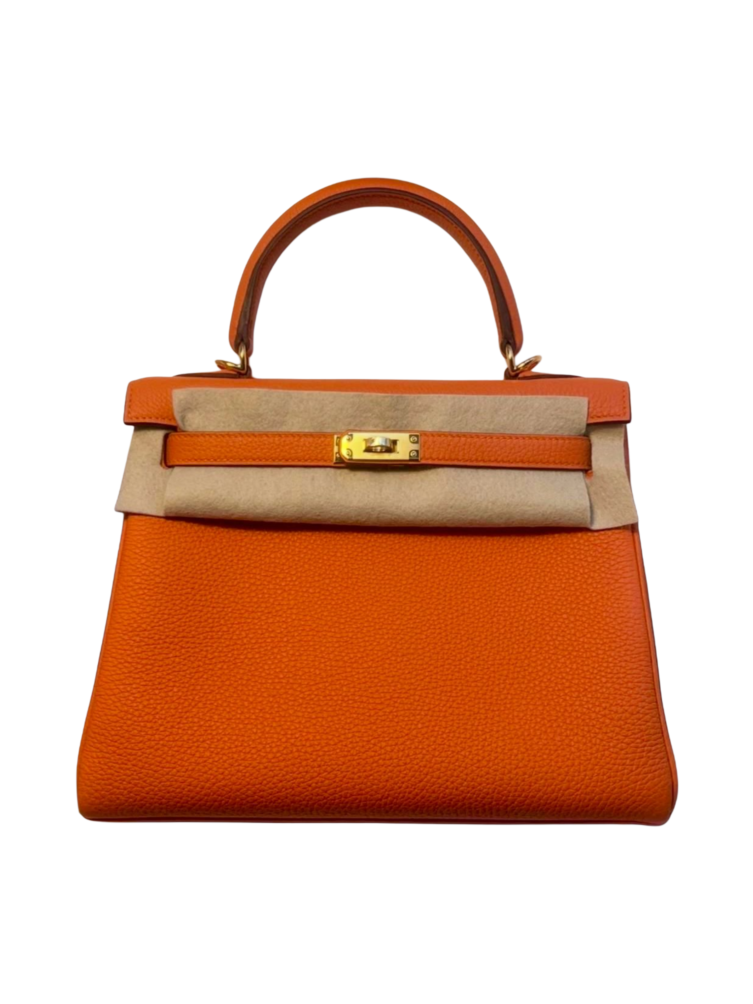Hermès - Kelly 25 Orange Togo