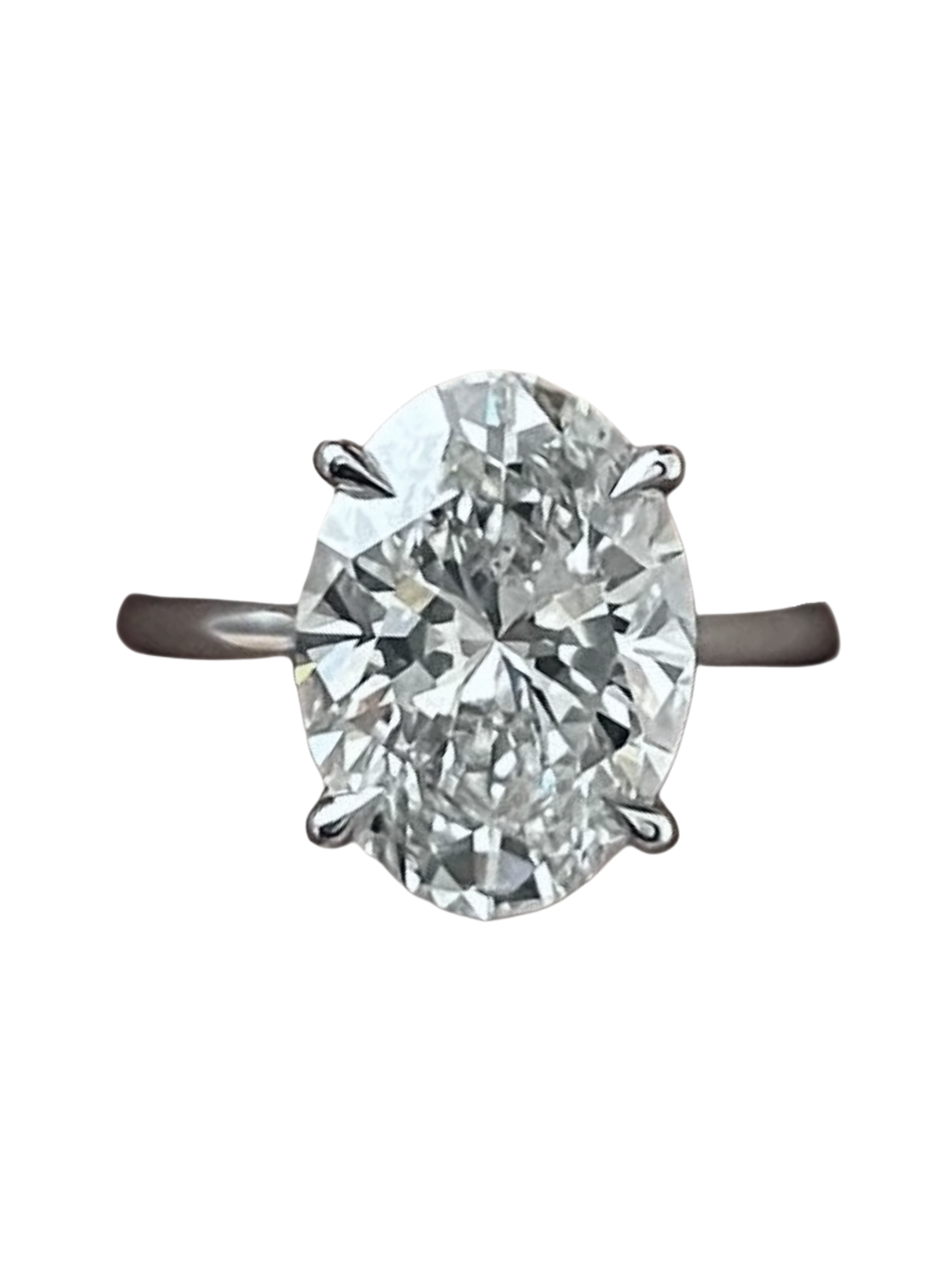 5 Carat Oval Lab Grown Diamond Ring