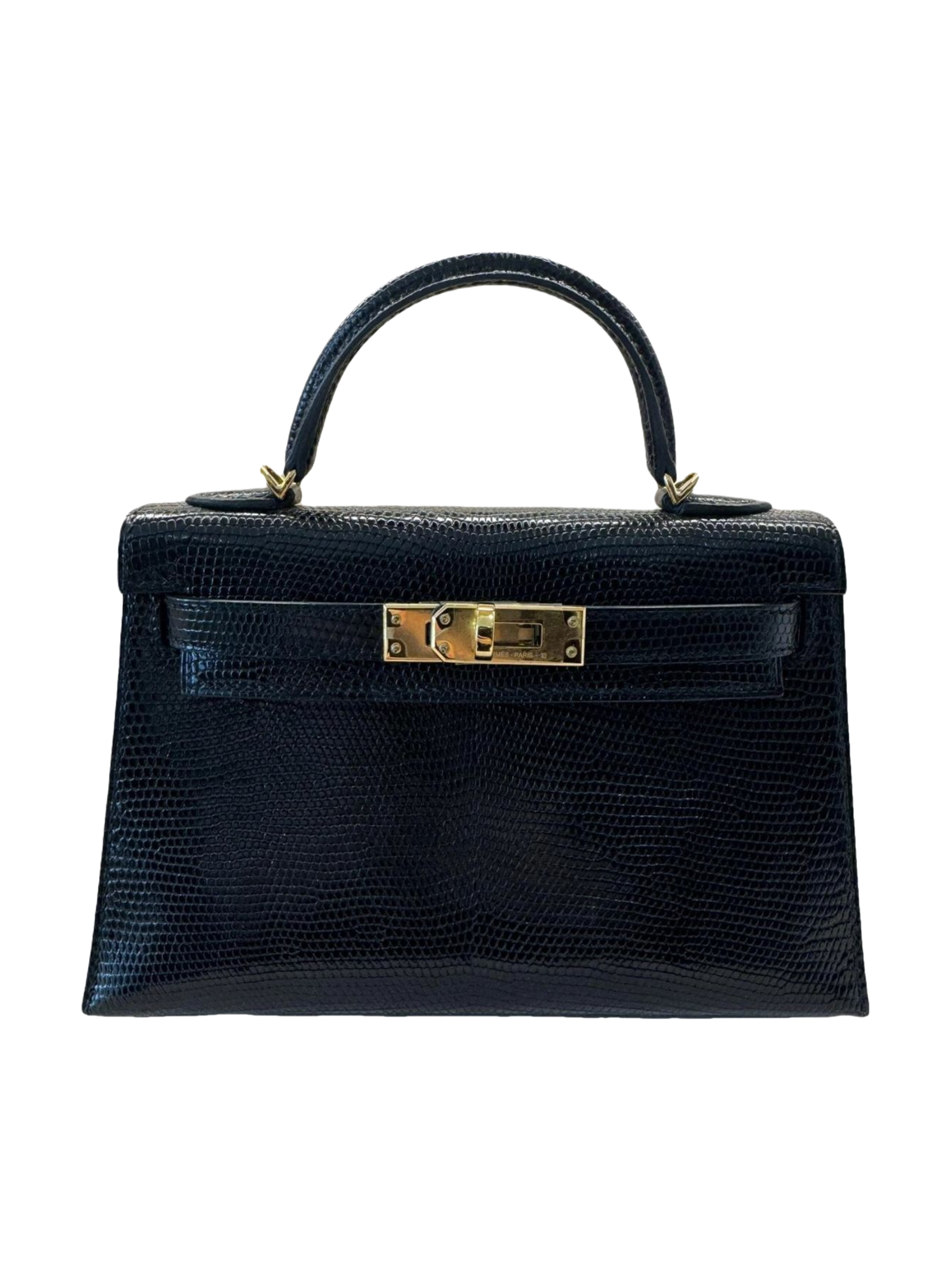 Hermès - Mini Kelly Lizard Black