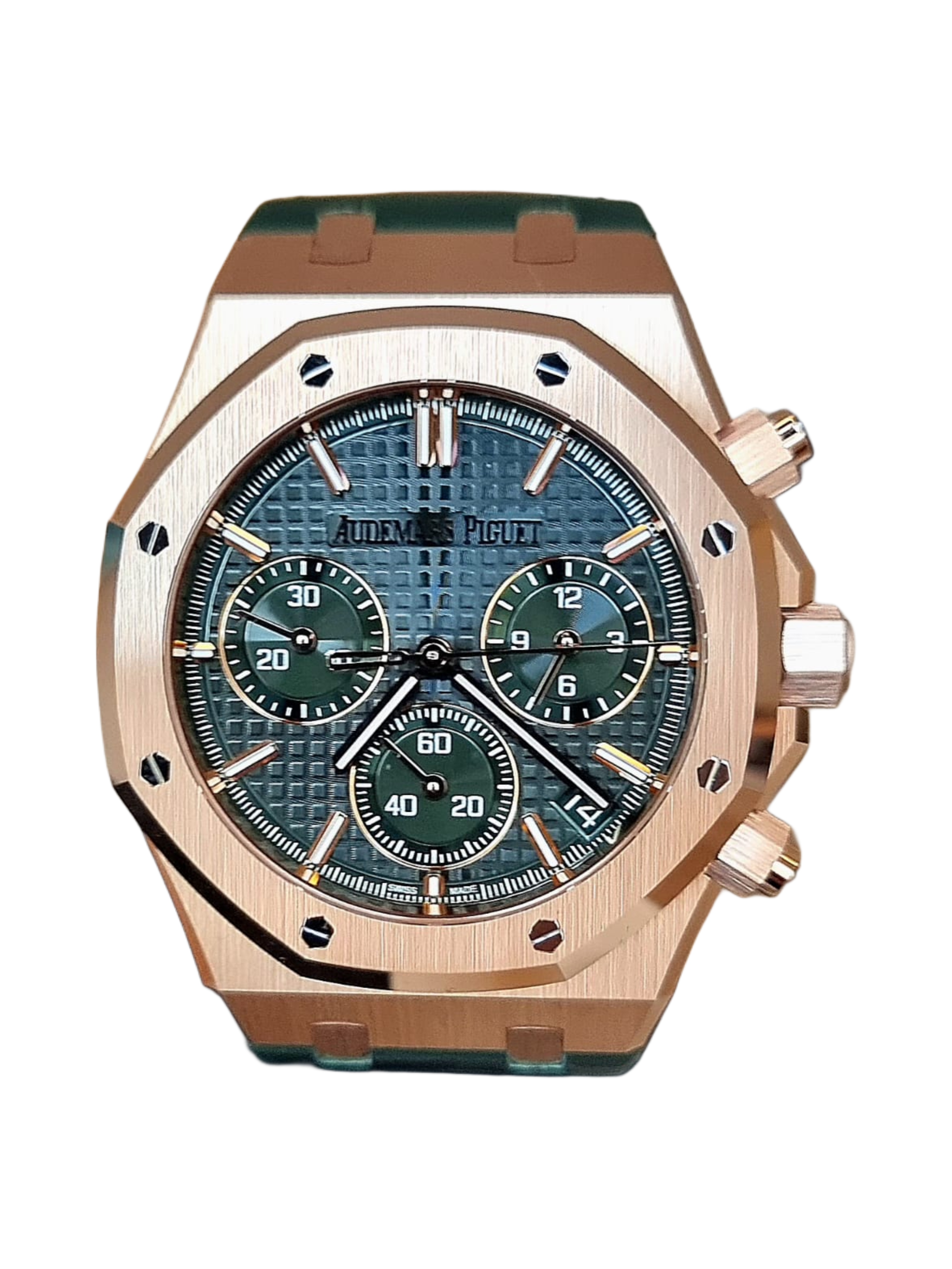 Audemars Piguet - Royal Oak Chronograph 50th Anniversary Rose Gold on Leather Strap 26240OR.OO.D404CR.01