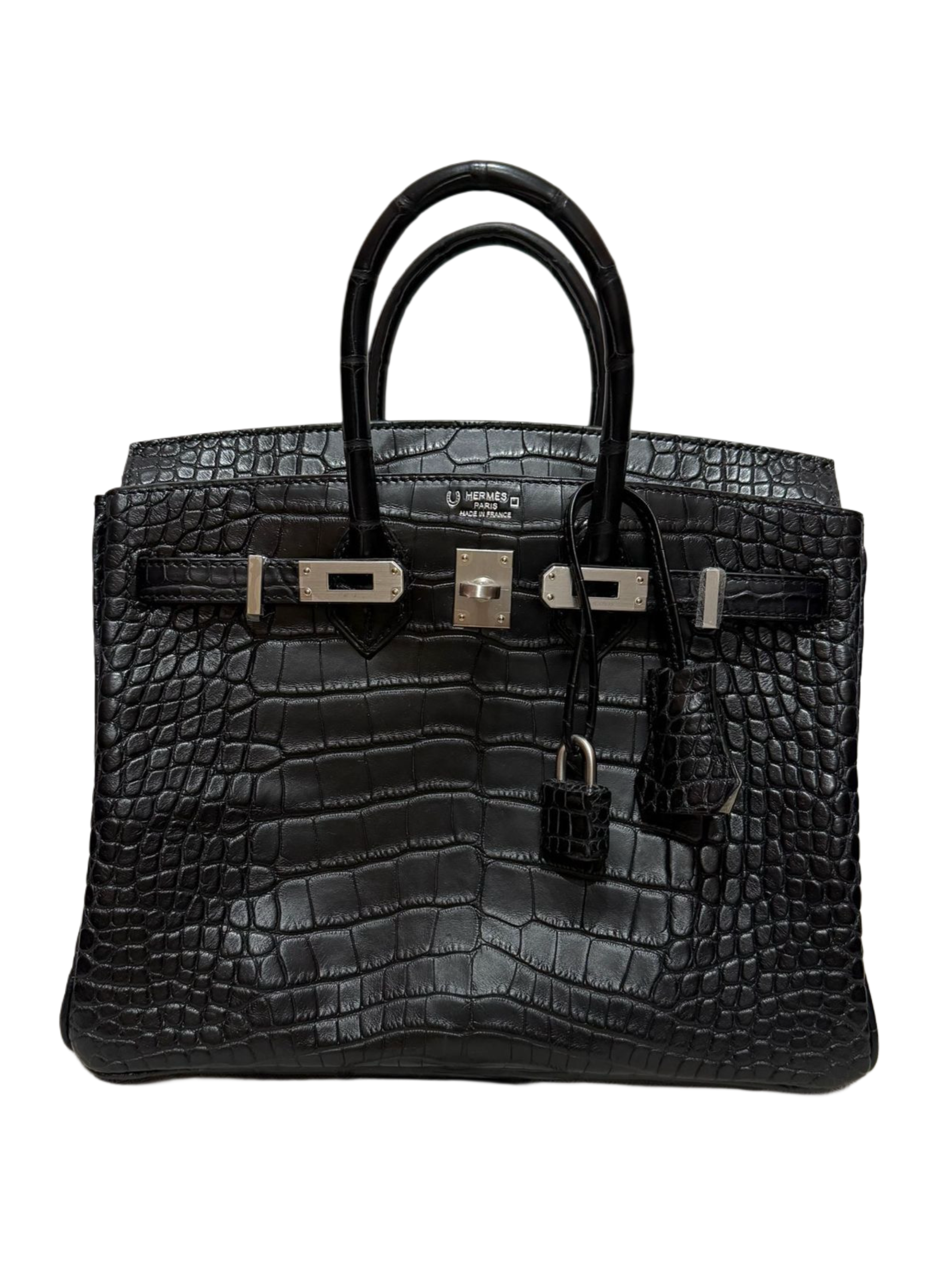 Hermès Birkin 25 HSS Black Gris Perle
Rare model Matte brushed phw