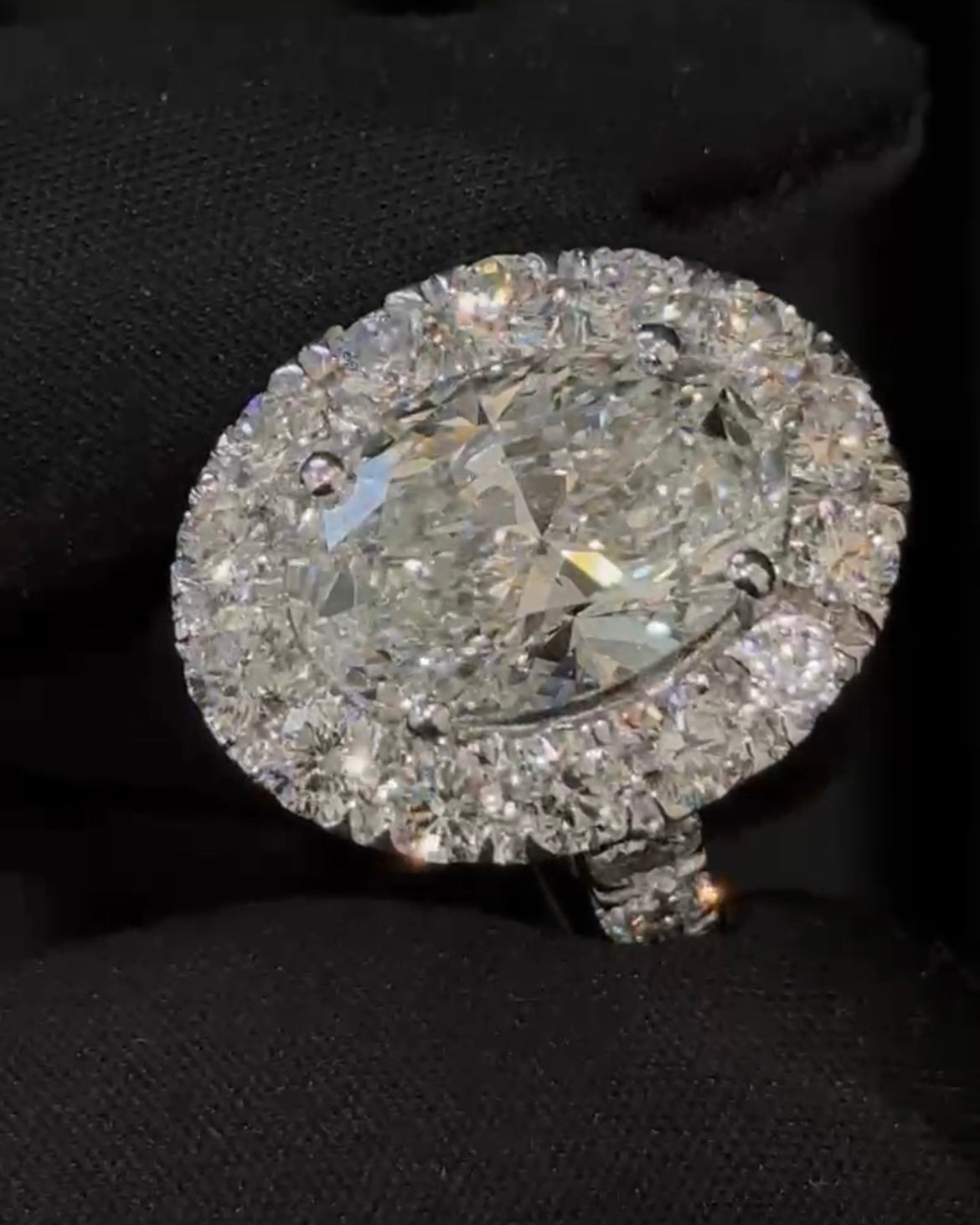 6 Carat Oval Lab Grown Diamond Ring