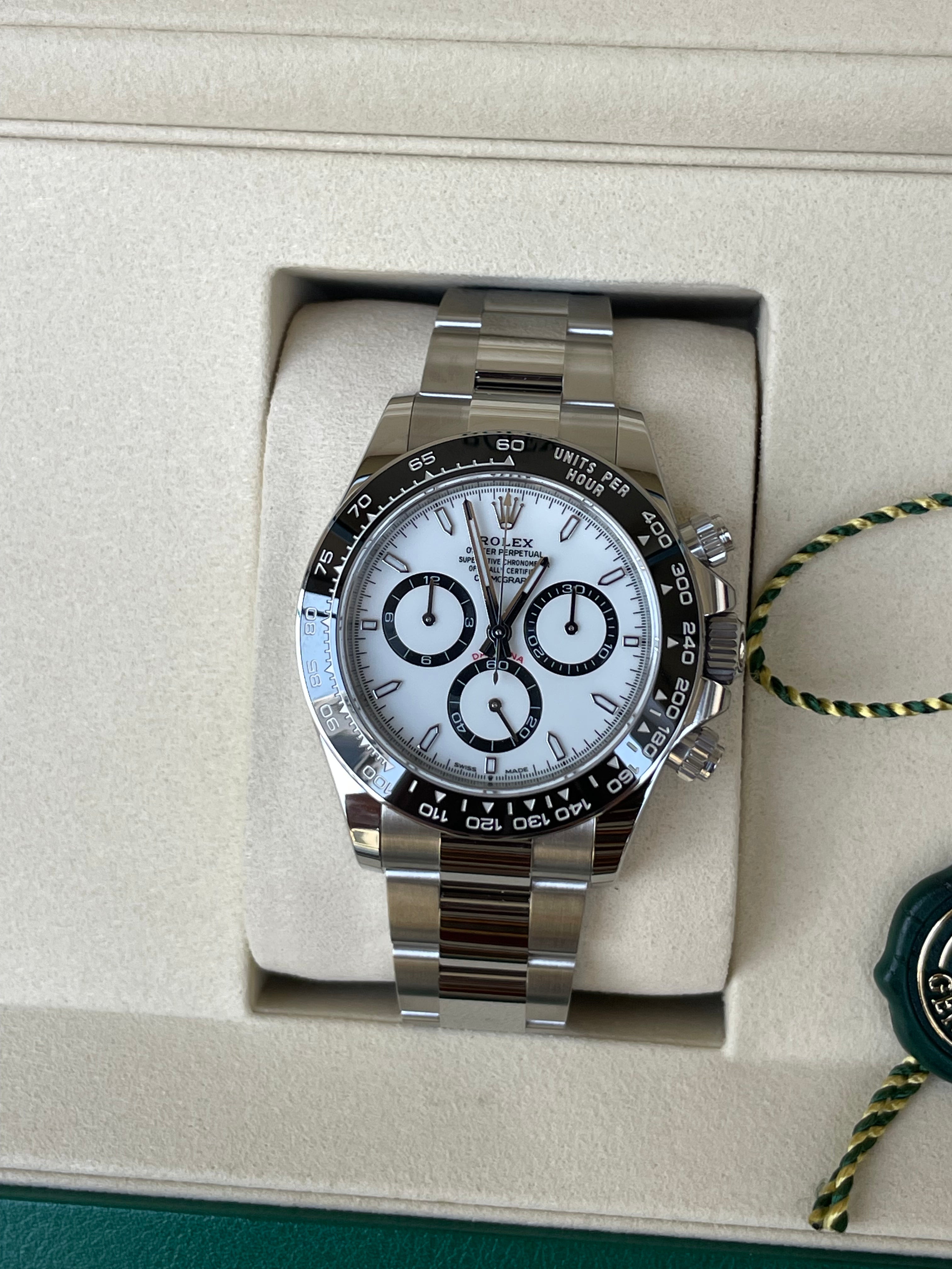 Rolex Cosmograph Daytona Panda White Dial 126500LN