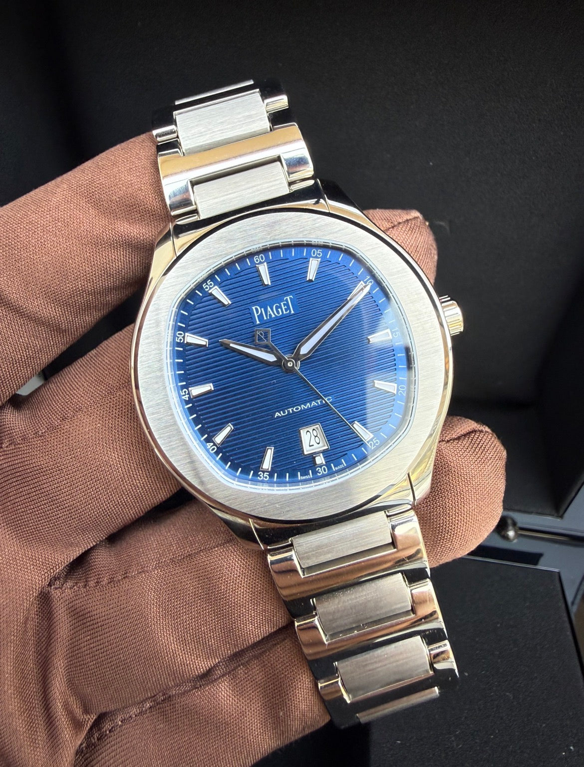 Piaget Polo Date Stainless Steel Blue Dial G0A41002