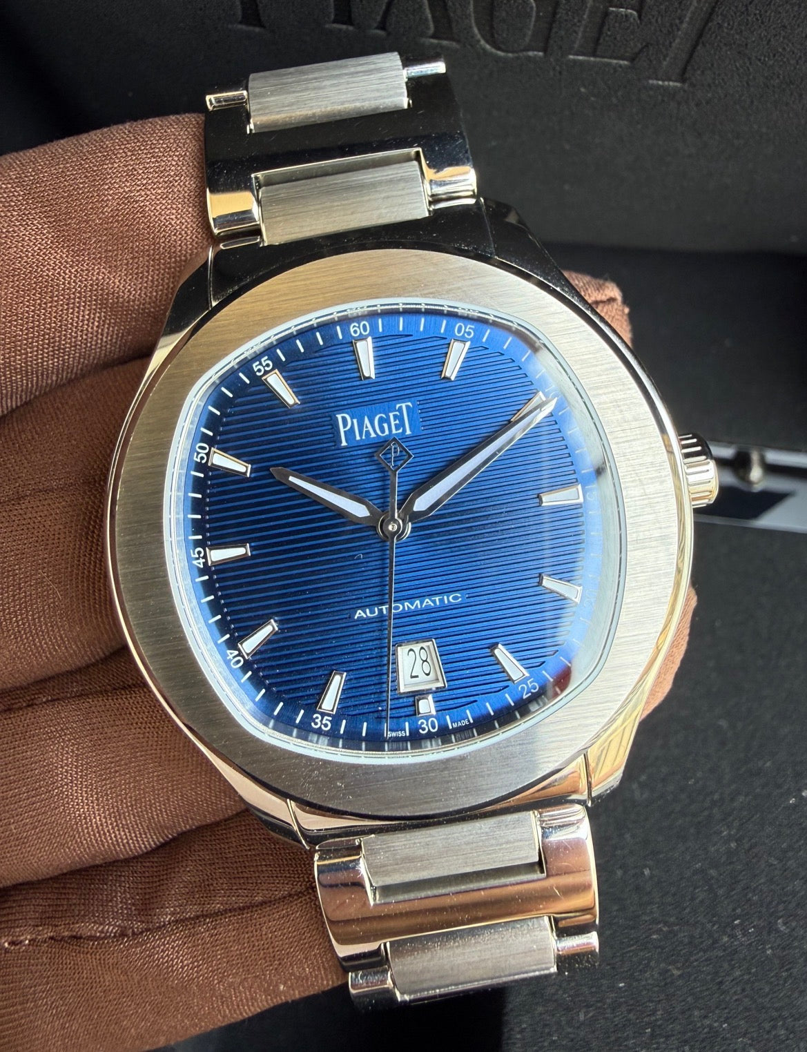 Piaget Polo Date Stainless Steel Blue Dial G0A41002