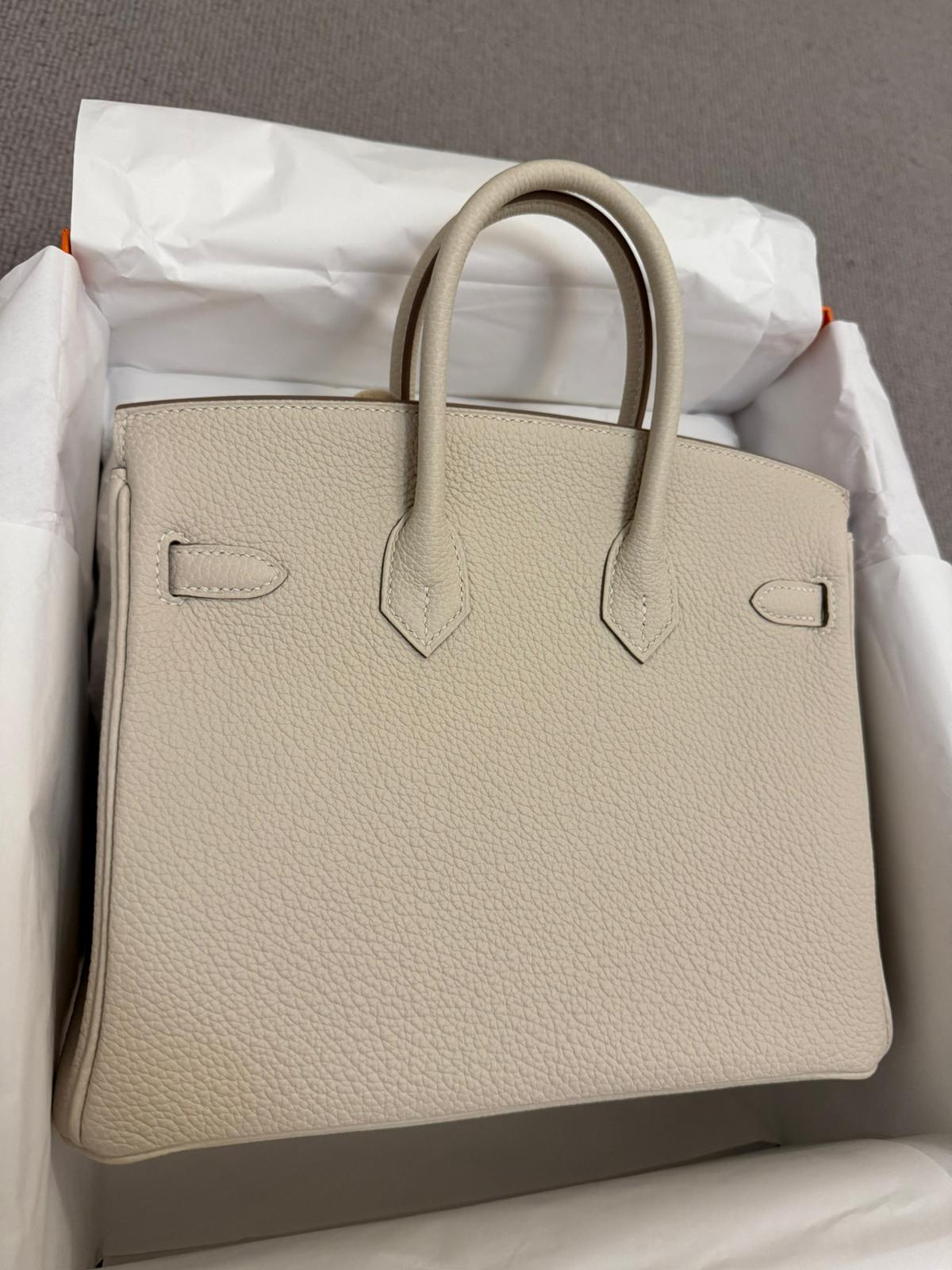 Hermès - Birkin 25 Craie Togo