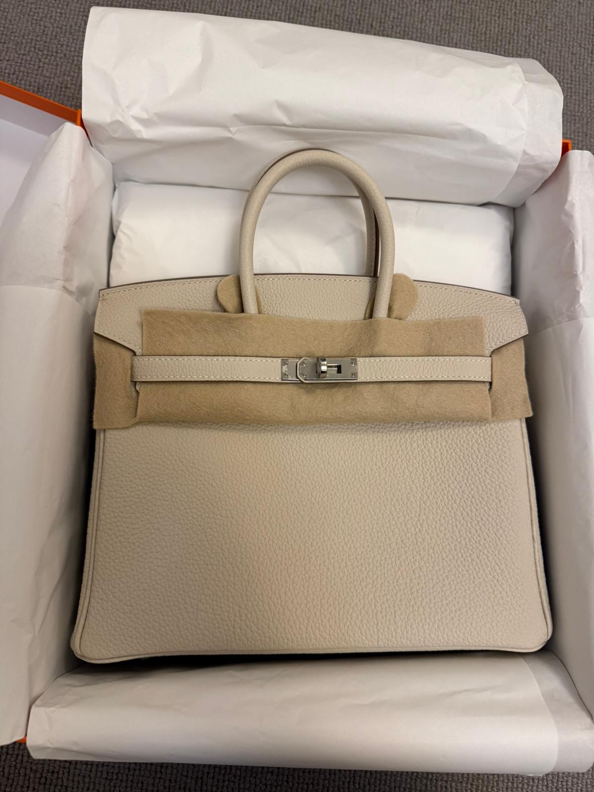 Hermès - Birkin 25 Craie Togo