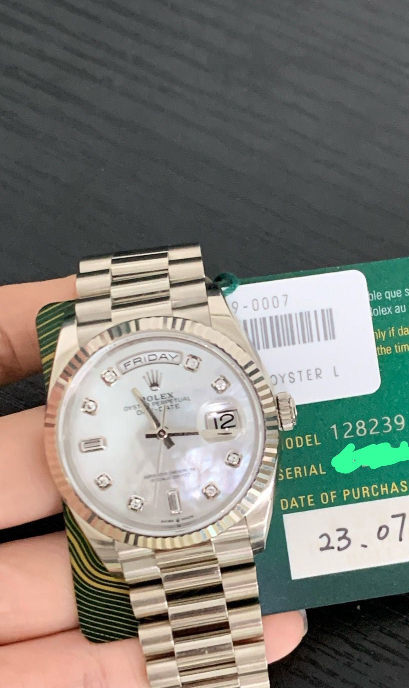 Rolex - Day Date White Gold 36mm 128239 MOP