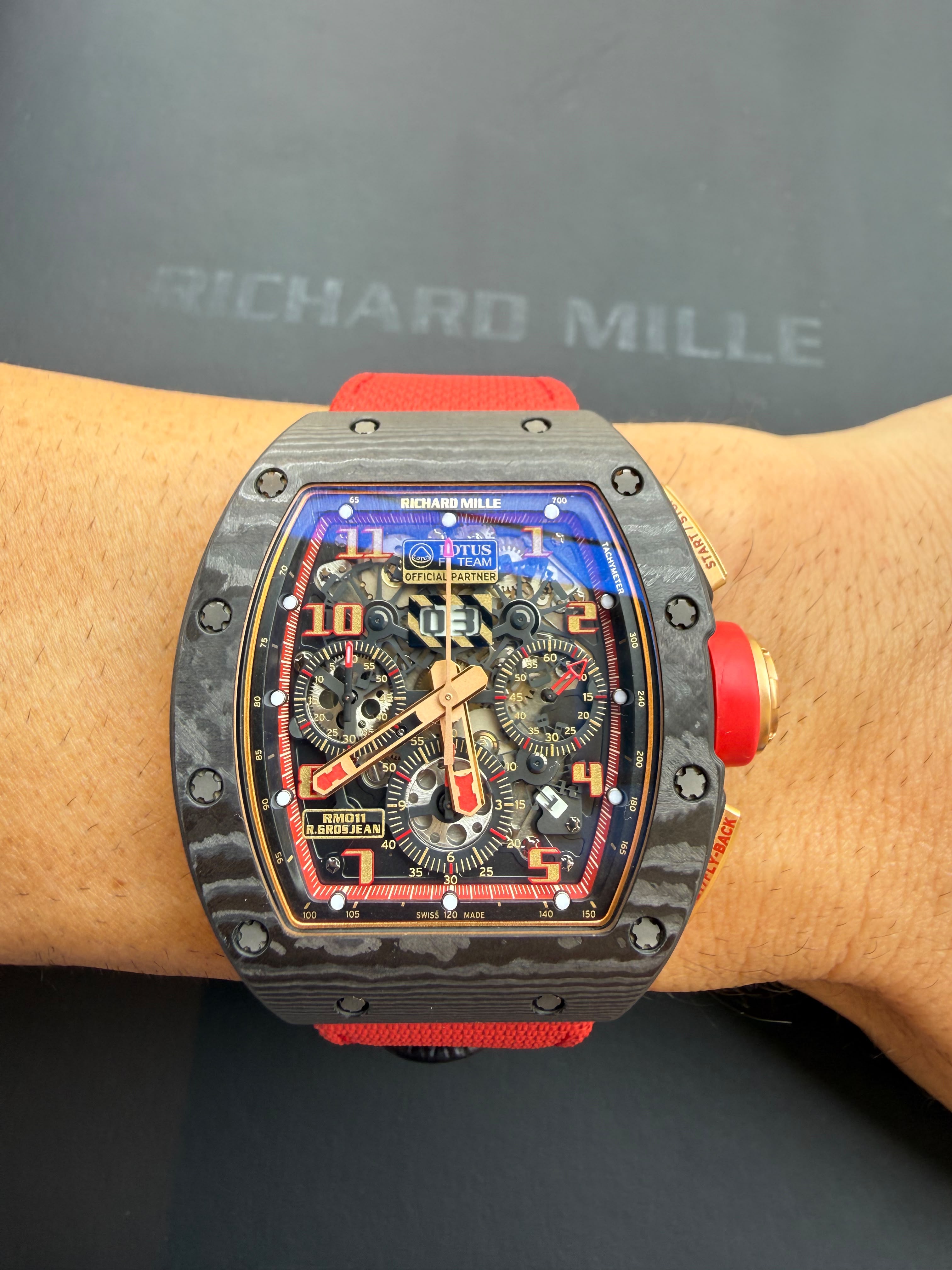 Richard Mille RM011 Romain Grosjean "Lotus F1" Rose Gold
