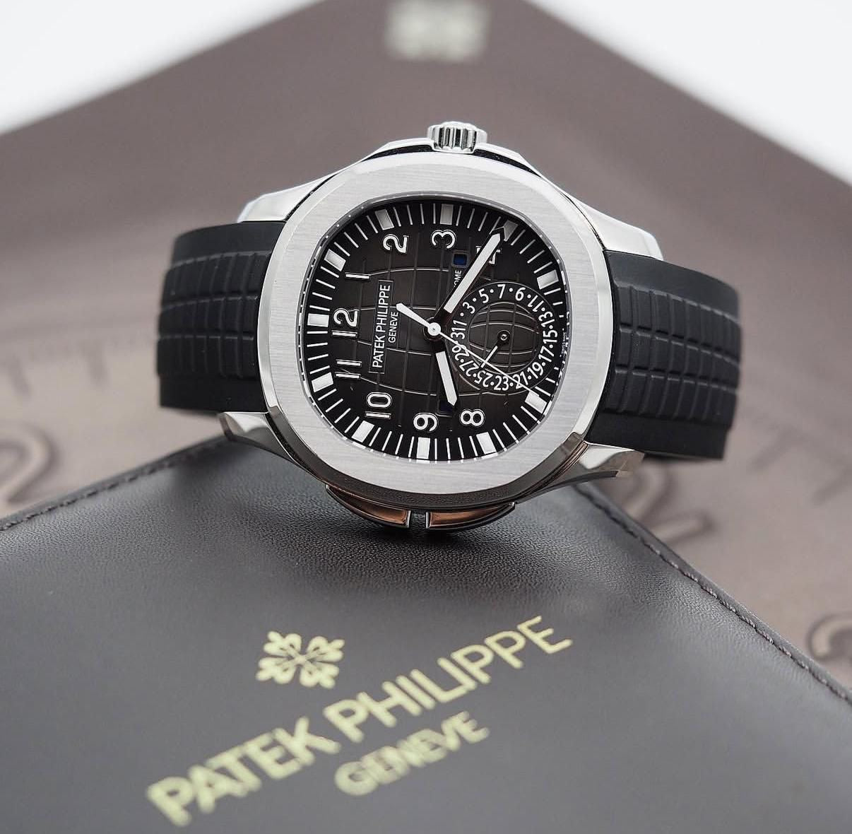 Patek Philippe Aquanaut Travel Time Black Dial 5164A