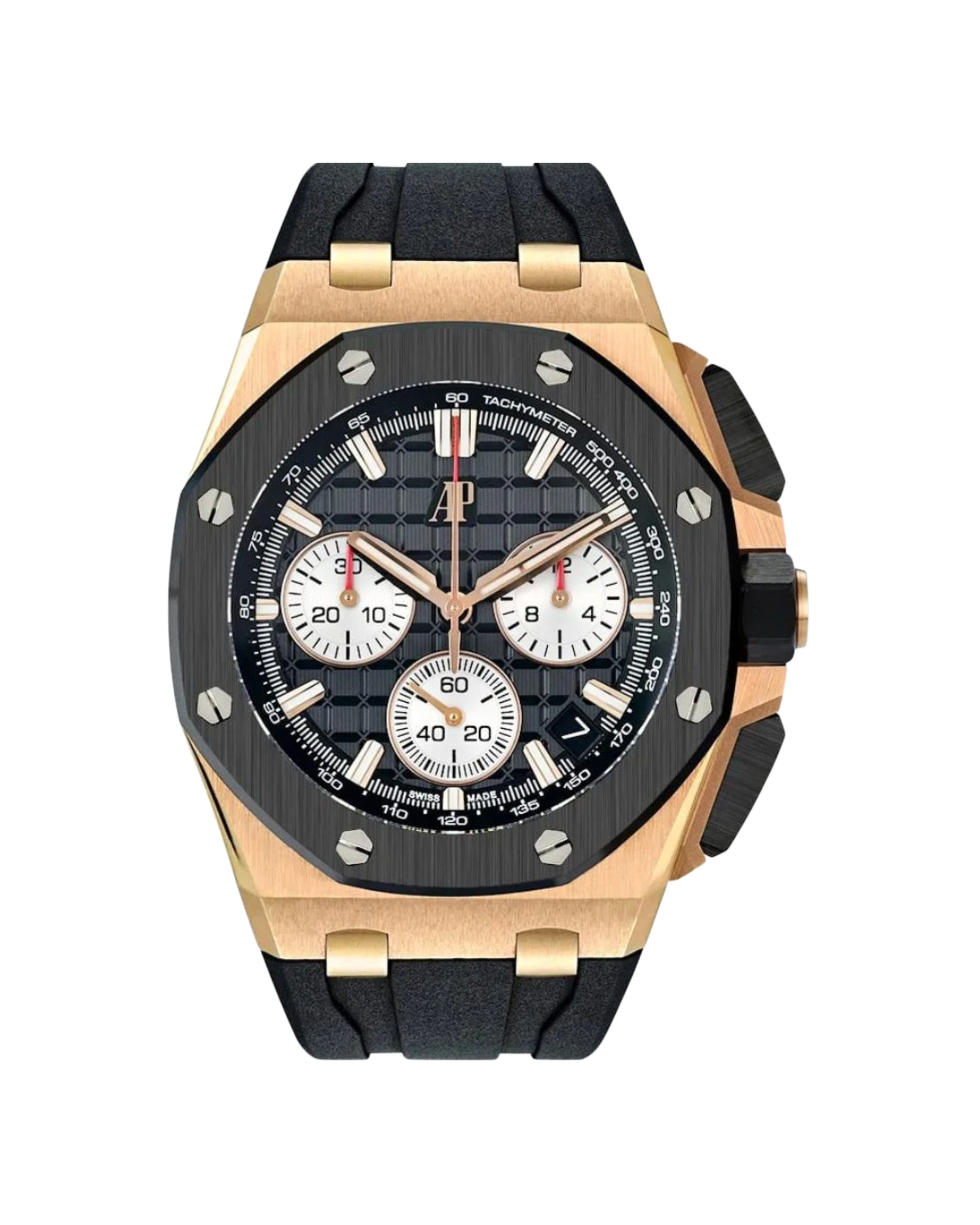 Audemars Piguet Royal Oak Offshore 43mm Rose Gold and Ceramic Rubber Strap 26420RO.OO.A002CA.01