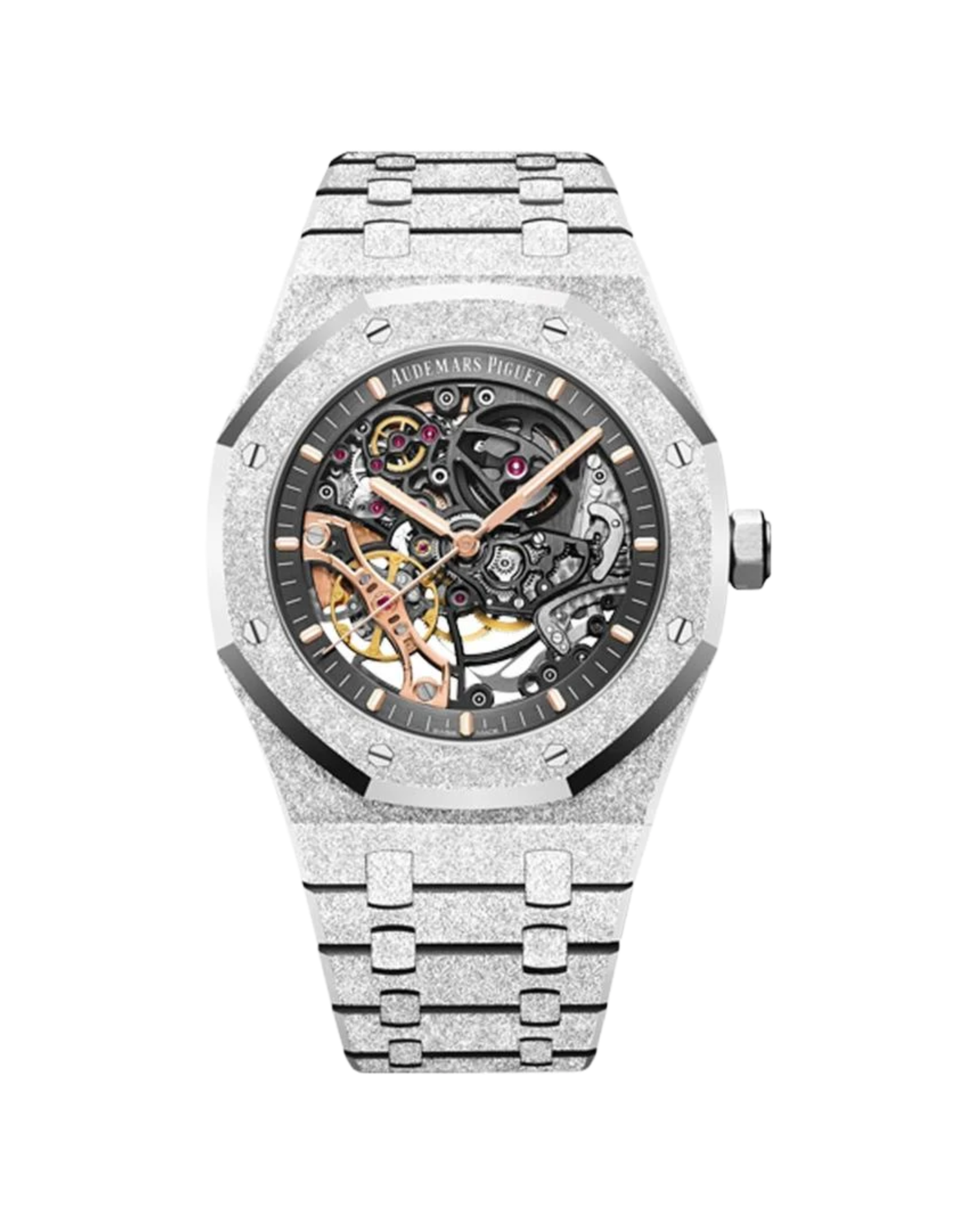 Audemars Piguet Royal Oak Skeleton White Gold Frosted 15407BC