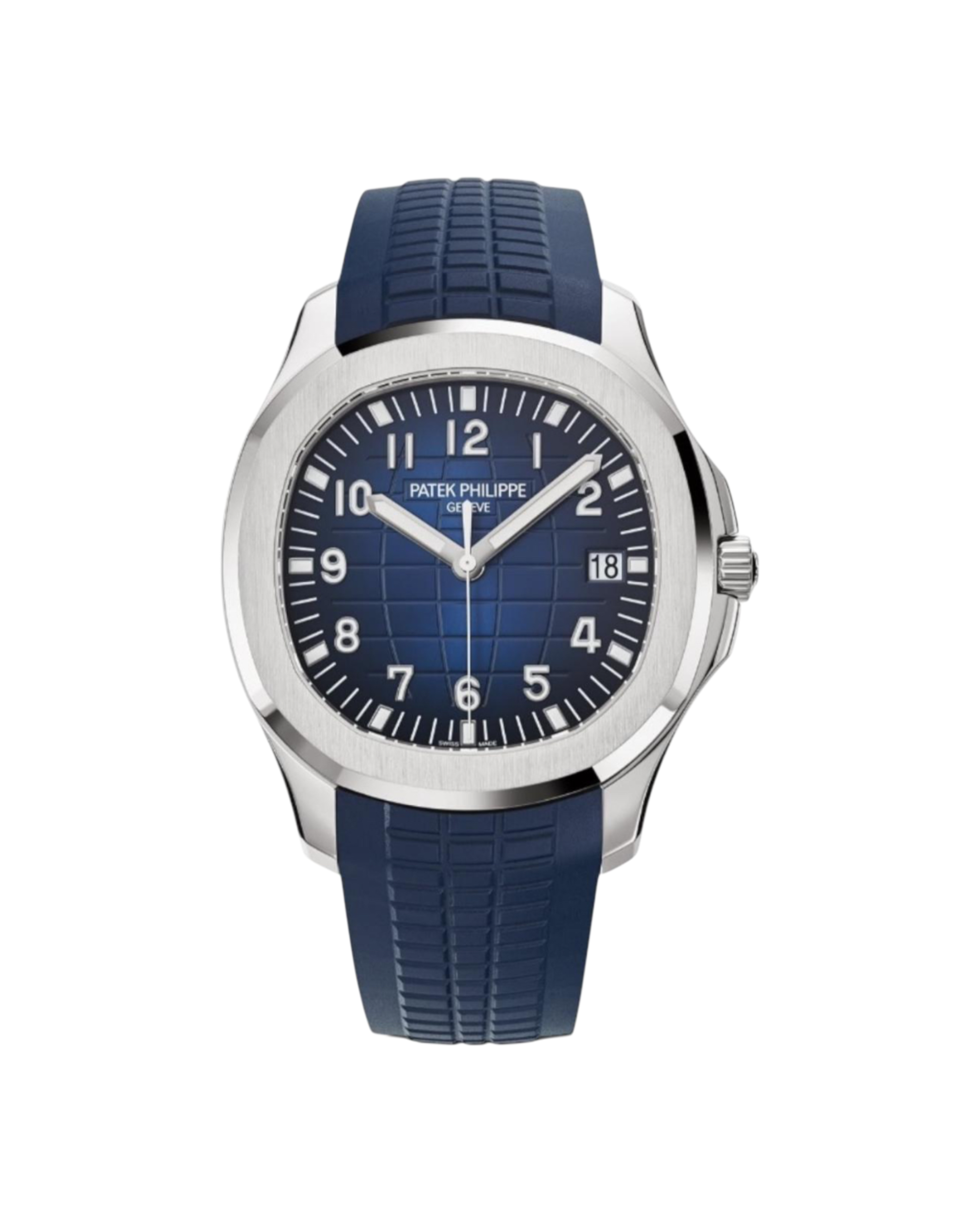 Patek Philippe Aquanaut White Gold Blue Dial "Midnight Blue" Strap 5168G