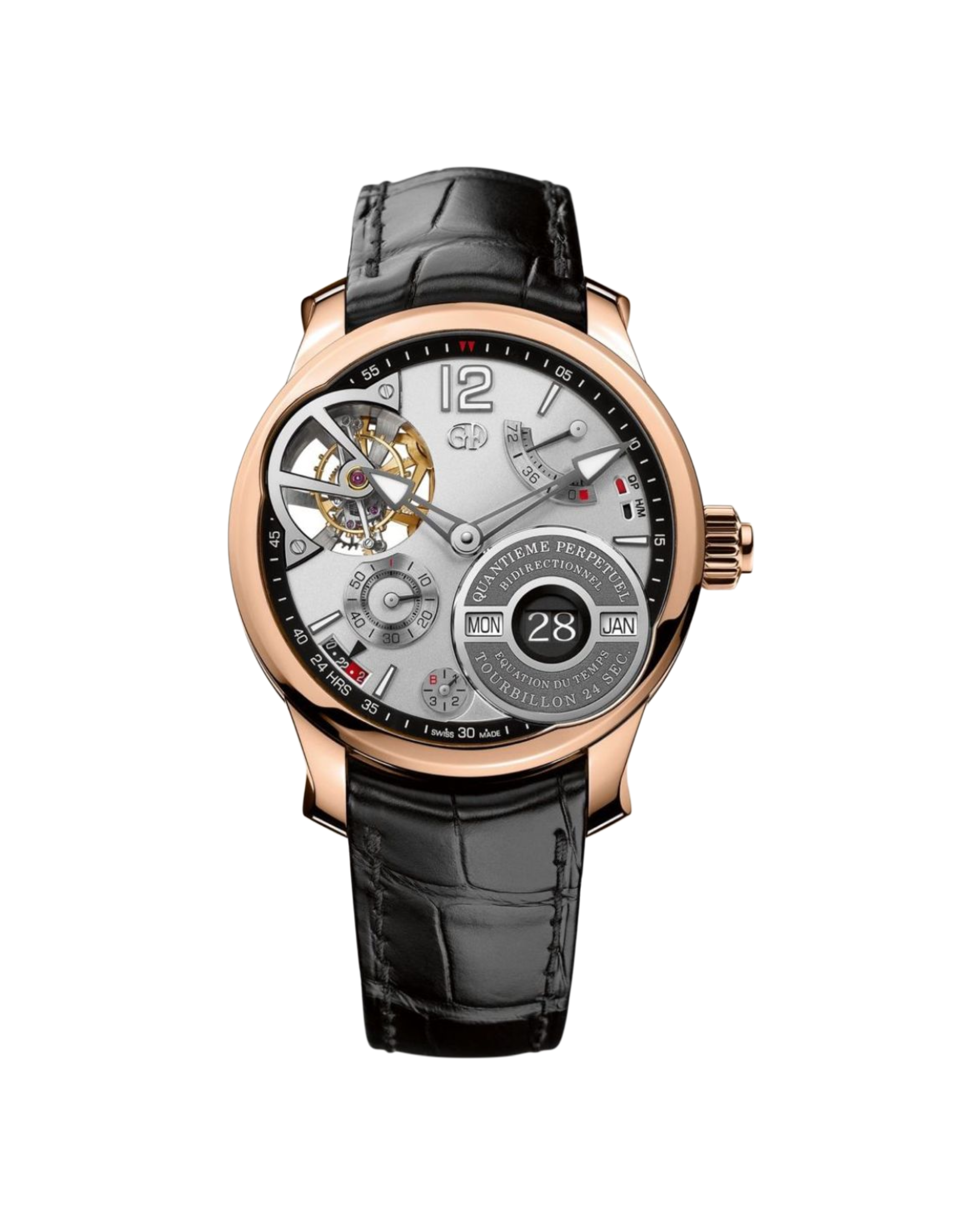 Greubel Forsey QP à Équation Rose Gold Black Straps