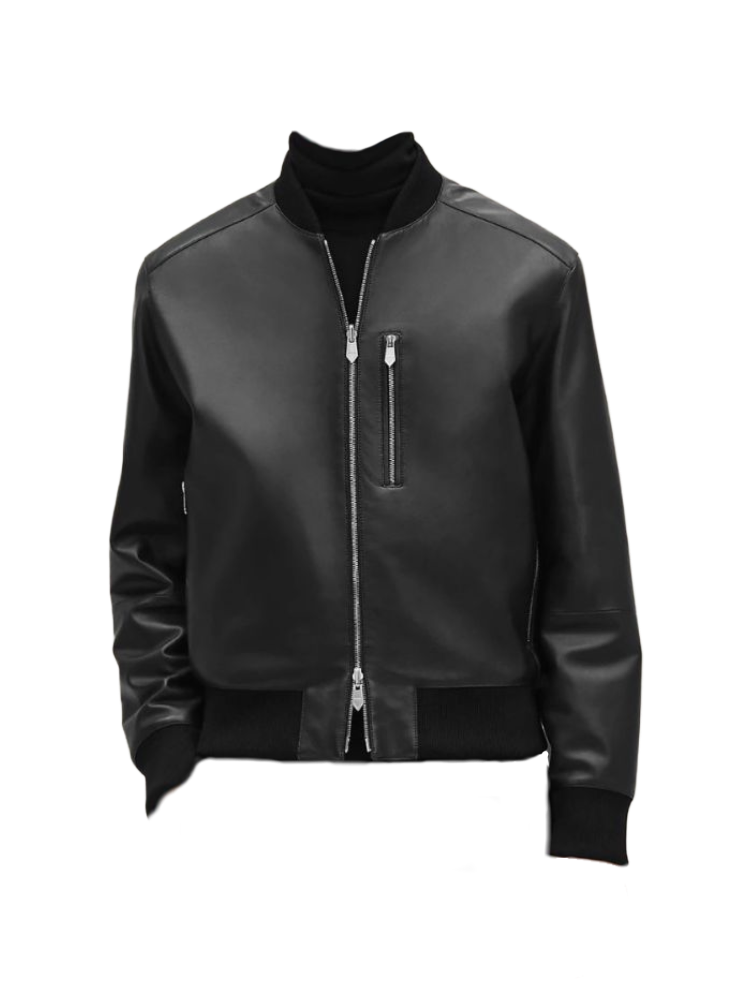 Hermès - Reversible Rib-Trim Black Jacket  size 50 brand new