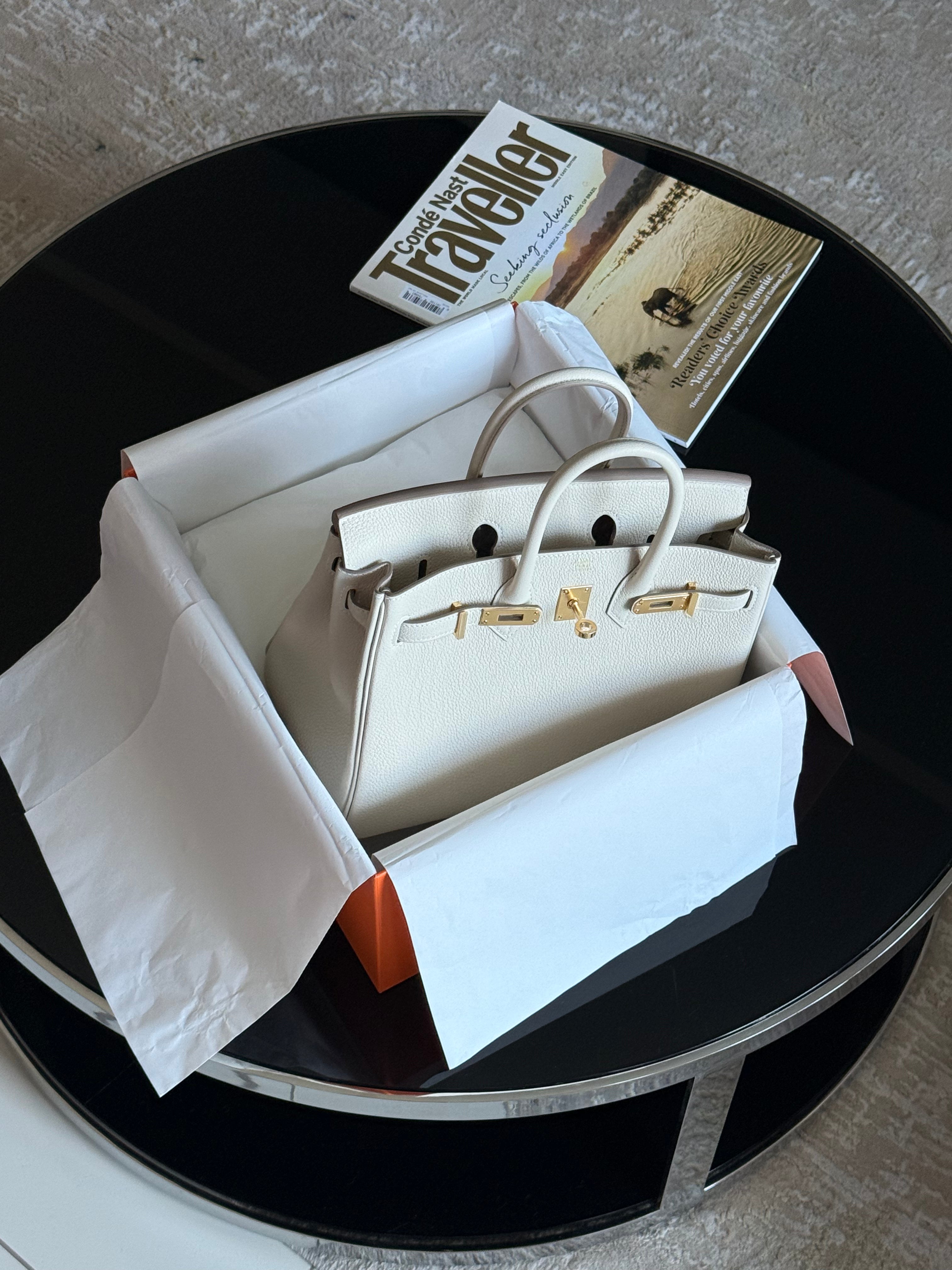 Hermès - Birkin 25 Craie Togo