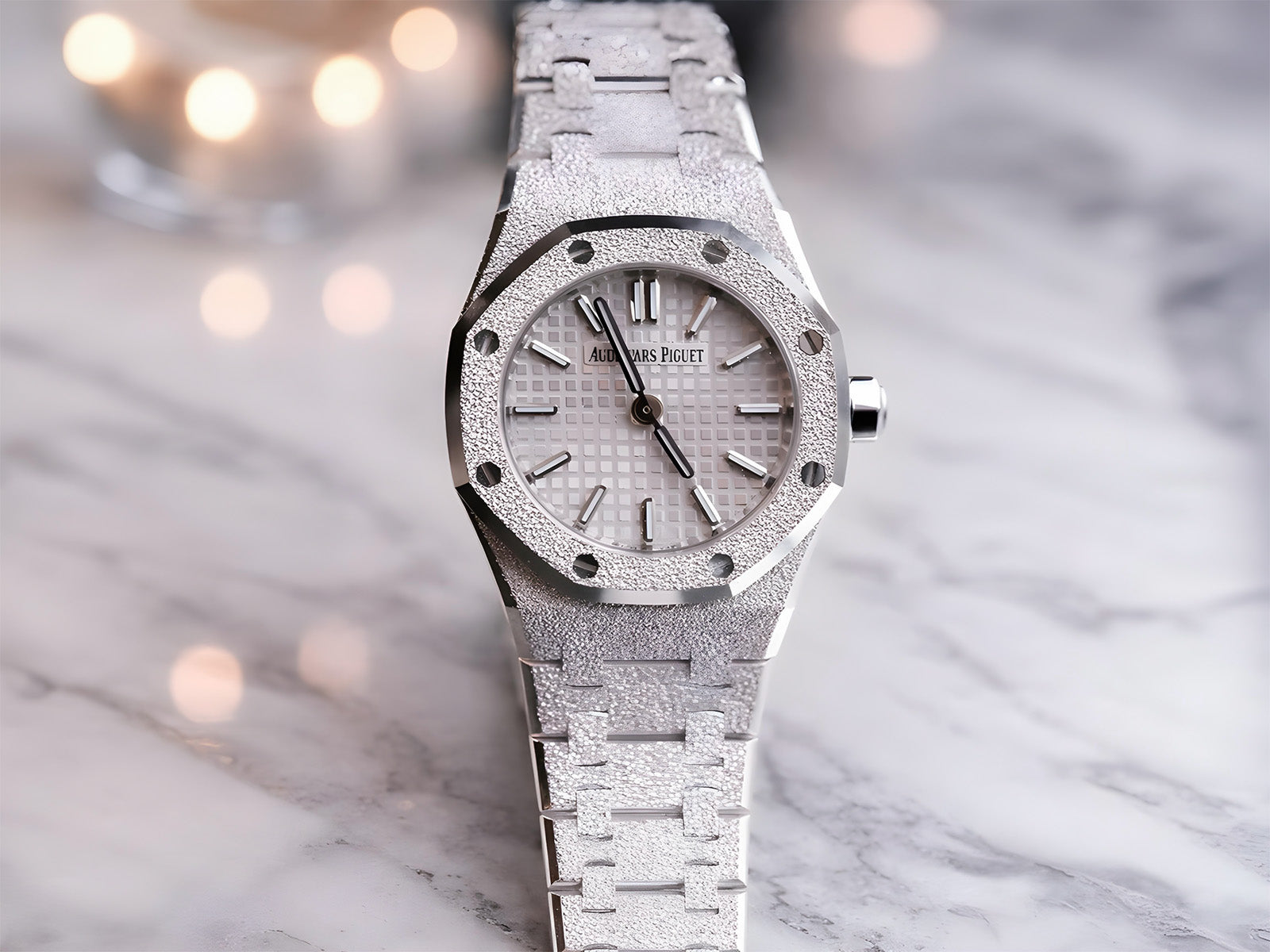 Audemars Piguet Mini Frosted White Gold