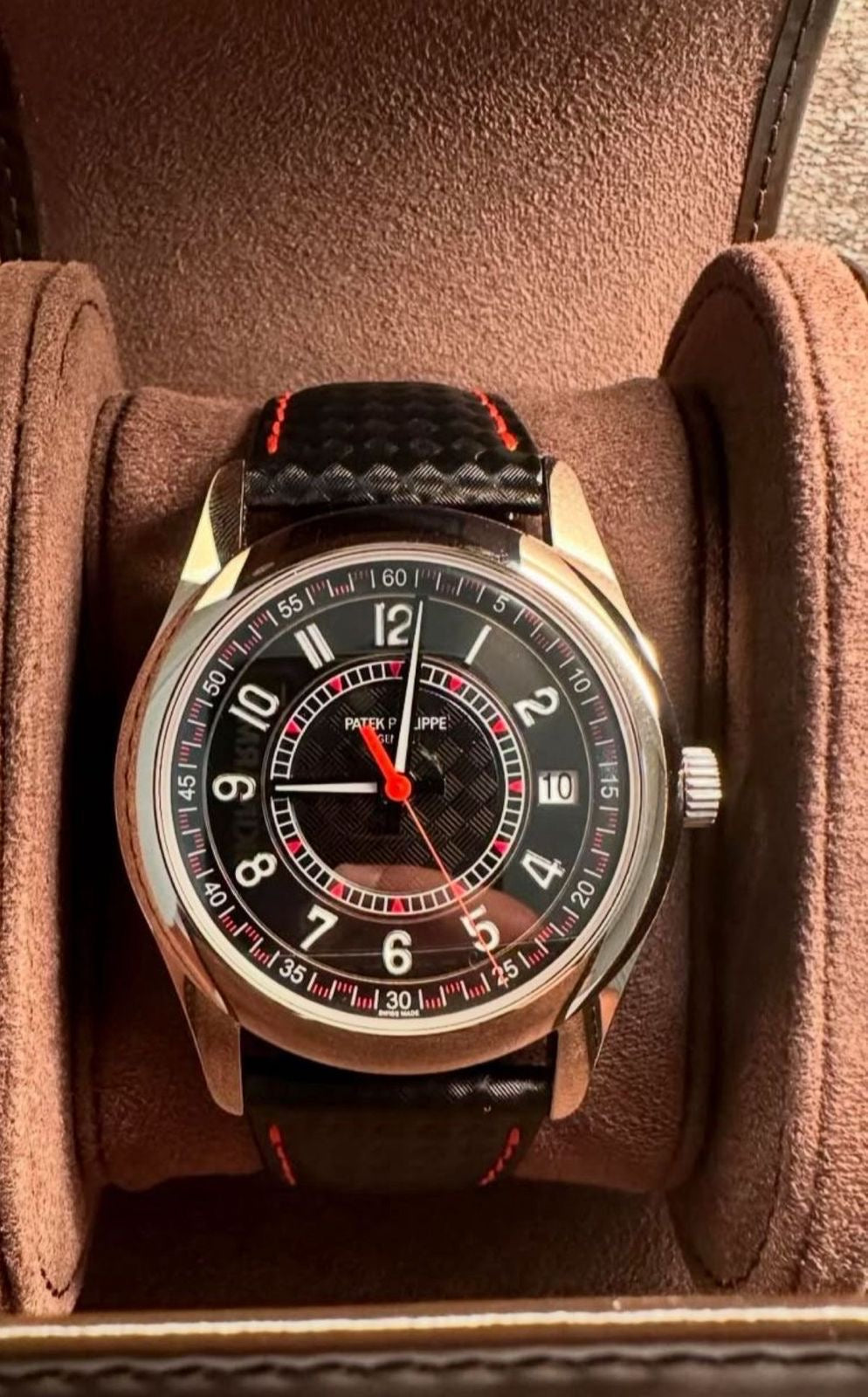 Patek Philippe - Calatrava Black & Red Dial 6007-010